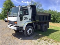 1990 FORD F-7000 CAB OVER 9' LOW CARGO DUMP BODY