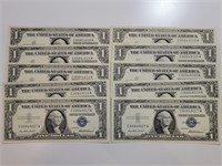 10 - 1957 Silver Certificates BU?