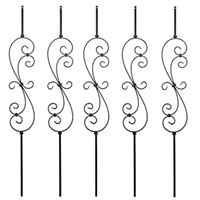 S10 - Wrought Iron Balusters – Set Of 5 Deck