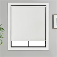 Blackout Roller Shade 30 X 64 Inches White
