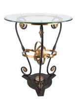 Furniture Brass Table With Glass Top