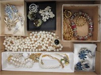 2 BOXES OF JEWELRY: