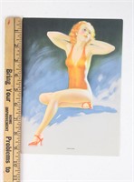 1939 Earl Moran "Enticing" Pinup Calendar Art