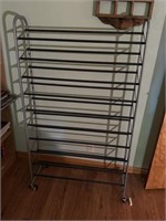 Metal Shoe Rack 35” x 10” x 59”