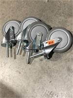 set of 4 spinning caster wheels