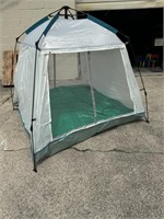 Used outdoor camping tent without canopy or