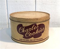 Vintage Charles Cookie Tin