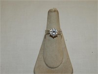 Sterling & CZ Ring Size 6 1/4, 3.42grams