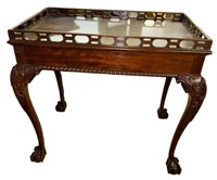 Chippendale Flame Mahogany Center Table
