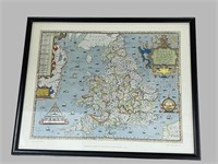 Saxton Map of England Print