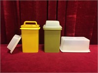 Tupperware Pickle Keepers & Butter Dish