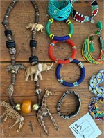 Beaded and African lot