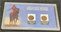 Display Indian Head Pennies, 19th & 20th Century