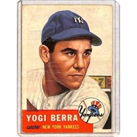 Low Grade 1953 Topps Yogi Berra Creased