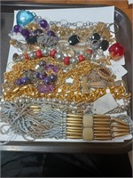 Lot of Silvertone and Goldtone Necklaces