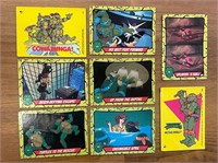 8 Teenage Mutant Ninja Turtles cards. Incomplete