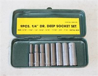 1/4" Drive 6-Point Deep Sockets - SAE