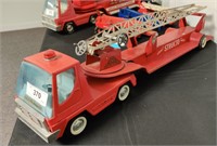 Structo pressed steel ladder truck, apx 2ft long