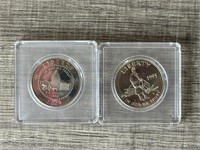 1995 & 2001 Liberty Half Dollars