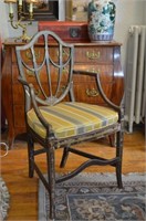 Antique Hepplewhite style painted armchair