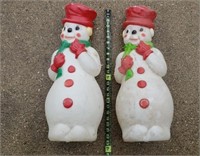 2 Carolina Enterprise Snowman Blow molds