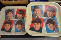 2pc 1960's Beatles Trays by Worcester Ware