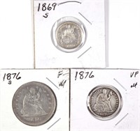 Seated Liberty Coins (3)