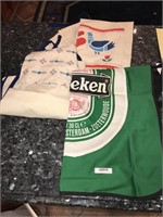 Lot 3 Kitchen Aprons Heineken Sweden Birds