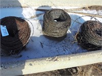 (3) Rolls of Used Barb Wire