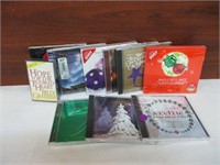 9 Christmas CD's & 1 Cassette Tape