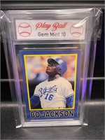 Bo Jackson 1990 Big League Star Card Graded 10