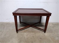 Bombay Accent Table w/ Brass Wheels