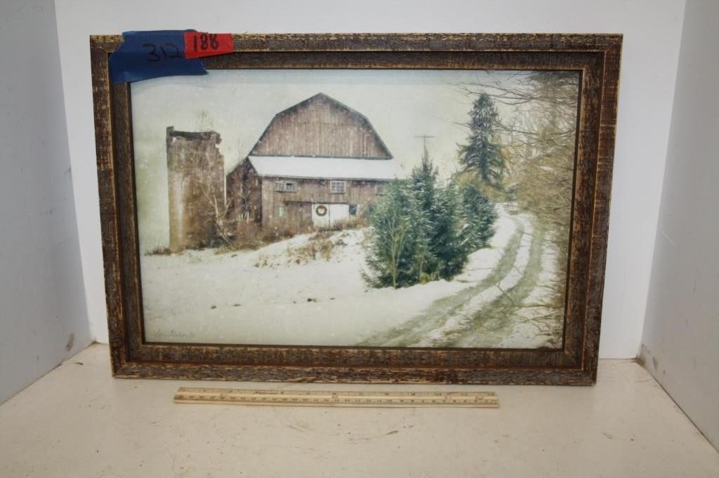 Framed Barn Print