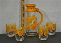 Orange juice serving set