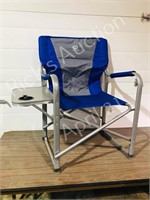 Outbound folding chair w/ side tray