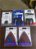 5 DREMEL Assorted Multi-Tool Accessories.