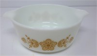 Pyrex Butterfly Floral Gold Small Casserole Dish