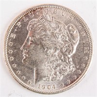 Coin 1904-P  Morgan Silver Dollar BU