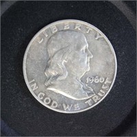 US Coins 1960-D Silver Franklin Half Dollar