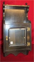 Antique Wall Cabinet w/ beveled glass