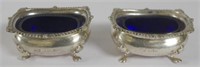 Pair of Hardy Brother Sterling silver open salts