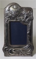 Art Nouveau style sterling silver photo frame