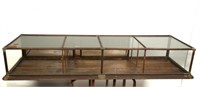 Long Oak Table Top Display Case