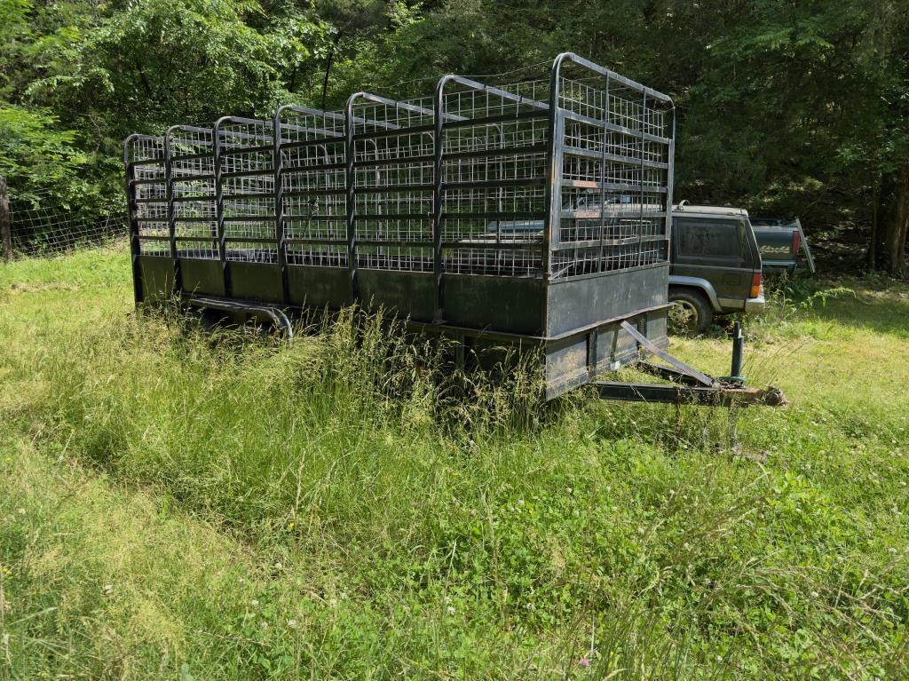 16 Ft. homemade stock trailer