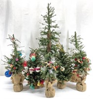 Group Table Top Christmas Trees