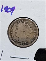 Partial Liberty 1909 V-Nickel