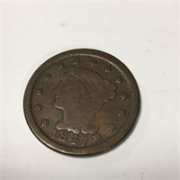 1847 Large Cent Coin