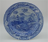 Spode 'Indian Sporting Scenes' soup plate