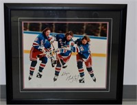Framed Wayne Gretzky Photo - Rangers