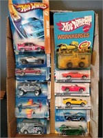 Flat of Hot Wheels